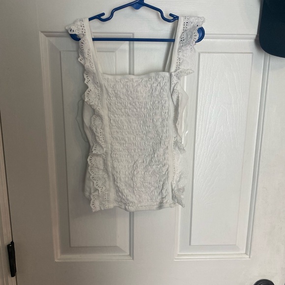 Justice White Ruffle Tank Top - Picture 4 of 5